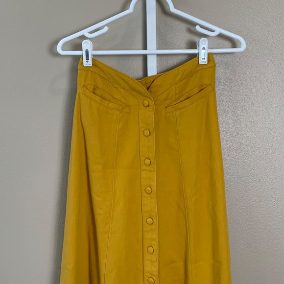 Anthropologie Maeve High-Waisted Button-Front Maxi Skirt - Picture 7 of 16